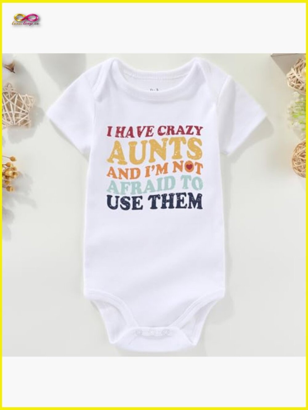 Funny Graphic Baby Bodysuit Unisex Short Sleeve Snap Closure Infant Gift - Picture 2 of 7
